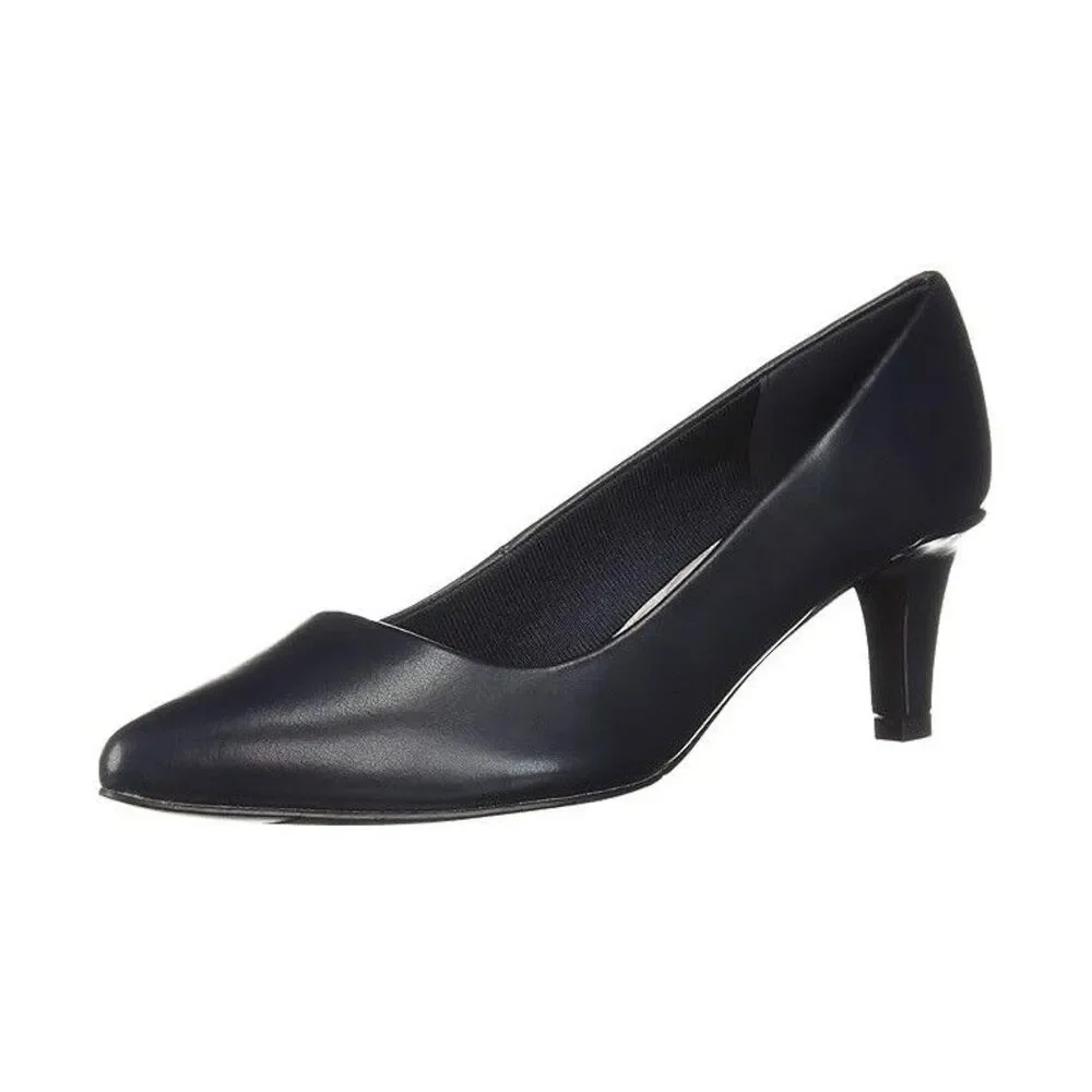 Easy Street Womens 8 M Navy Blue Patent Pointe Pump Heels Display No Box LT7